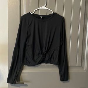 Zobha cropped long sleeve athletic shirt